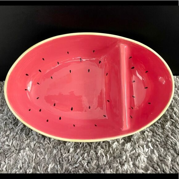 NWT Martha Stewart Watermelon Chip & Dip Tray - Picture 1 of 4